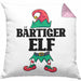Bart Kissen mit Füllung 40x40 Geschenk Lustiger Spruch Bartträger Bärtiger Elf Geschenkidee Geburtstag (Grau) Rosa Trendation