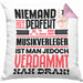 Musikverleger Geschenk Kissen mit Füllung 40x40 Lustige Geschenkidee für Musikverleger Geburtstag Niemand Ist Perfekt Aber Als Musikverleger Ist Man Nah Dran (Grau) Rosa Trendation