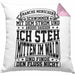 Lustiger Spruch Kissen mit Füllung 40x40 Geschenk Manchen Menschen Schwimmen Mit Dem Strom Ich Steh Mittem Im Wald Und Finde Den Fluss Nicht (Grau) Rosa Trendation