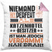 Katzenhotelbesitzer Geschenk Kissen mit Füllung 40x40 Lustige Geschenkidee für Katzenhotelbesitzer Geburtstag Niemand Ist Perfekt Aber Als Katzenhotelbesitzer Ist Man Nah Dran (Grau) Rosa Trendation