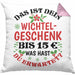 Wichtelgeschenk für 15 Euro Kissen mit Füllung 40x40 Wichteln für Frauen Kollegen Wichtel-Kissen mit Füllung 40x40 Das Ist Dein Wichtelgeschenk bis 15€ Was Hast du Erwartet Schrottwichteln (Grau) Rosa Trendation