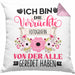 Photografin Kissen mit Füllung 40x40 Geschenk Lustiger Spruch Geschenkidee Ich Bin Die Verrückte Photografin Von Der Alle Geredet Haben (Grau) Rosa Trendation