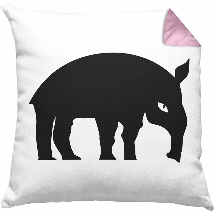 Lustige Ameisenbär Kissen mit Füllung 40x40 (Grau) Rosa Trendation