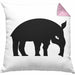Lustige Ameisenbär Kissen mit Füllung 40x40 (Grau) Rosa Trendation
