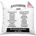 Apotheker Kissen mit Füllung 40x40 Geschenk Bester Apotheker Pharmazeut Arzneikundiger Spruch Lustiger Spruch (Grau) Rosa Trendation