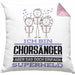 Chorsänger Geschenk Kissen mit Füllung 40x40 Ich Bin Chorsänger Aber Sag Doch Einfach Superheld Lustige Geschenkdiee für Chorsänger (Grau) Rosa Trendation