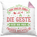 Wichtelgeschenk für 20 Euro Kissen mit Füllung 40x40 Wichteln für Frauen Kollegen Wichtel-Kissen mit Füllung 40x40 Man Sagt Es Zähle Die Geste Schrottwichteln (Grau) Rosa Trendation