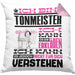 Tonmeister Geschenk Kissen mit Füllung 40x40 Lustige Geschenkdiee für einen Tonmeister Geburtstag Ich Bin Tonmeister Ich Kann Es Dir Erklären Aber Nicht Für Dich Verstehen (Grau) Rosa Trendation