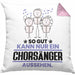 Chorsänger Geschenk Kissen mit Füllung 40x40 So Gut Kann Nur Ein Chorsänger Aussehen Geschenkidee (Grau) Rosa Trendation