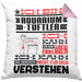 Aquarium-Tüftler Geschenk Kaffee-Kissen mit Füllung 40x40 Geschenkidee für Aquarium-Tüftler Ich Bin Aquarium-Tüftler Ich Kann Es Dir Erklären Jedoch Nicht Für Dich Verstehen Spruch Lustig (Grau) Rosa Trendation