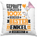 Enkel Geschenk Lustiger Spruch für Enkel Geschenkidee Bester Enkel Der WeltKissen mit Füllung 40x40 (Grau) Rosa Trendation