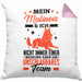 Malinois Kissen mit Füllung 40x40 Geschenk Hundebesitzer Unschlagbares Team (Grau) Rosa Trendation