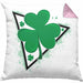 St Patricks Day Kissen mit Füllung 40x40 Kleeblatt Irisch Irland Geschenkidee (Grau) Rosa Trendation