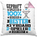 Keyboard-Spieler Geschenk Lustiger Spruch für Keyboard-Spieler Geschenkidee Bester Keyboard-Spieler Der WeltKissen mit Füllung 40x40 (Grau) Rosa Trendation
