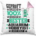 Aquarium-Hobbyist Geschenk Lustiger Spruch für Aquarium-Hobbyist Geschenkidee Bester Aquarium-Hobbyist Der WeltKissen mit Füllung 40x40 (Grau) Rosa Trendation