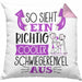 Schwiegerenkel Kissen mit Füllung 40x40 Geschenk So Sieht Ein RIchtig Cooler Schwiegerenkel Aus Geschenkidee Lustiger Spruch Geburtstag (Grau) Rosa Trendation