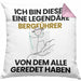 Bergführer Geschenk Kissen mit Füllung 40x40 Lustige Geschenkidee Geburtstag für Bergführer Ich Bin Dieser Legendäre Bergführer Von Dem Alle Geredet Haben (Grau) Rosa Trendation