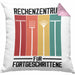 Rechenzentrum für Forgeschrittene Kissen mit Füllung 40x40 Gschenk Gärtner, Hobbygärtner Geschenkidee Lustiger Spruch Häferl (Grau) Rosa Trendation