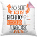 Fluglotse Kissen mit Füllung 40x40 Geschenk So Sieht Ein Richtig Cooler Fluglotse Aus Geschenkidee Spruch Lustig (Grau) Rosa Trendation