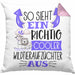 Wildtieraufzüchter Kissen mit Füllung 40x40 So Sieht Ein Richtig Cooler Wildtieraufzüchter Aus Geschenk Lustiger Spruch Geschenkidee (Grau) Rosa Trendation
