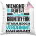 Country-Fan Geschenk Kissen mit Füllung 40x40 Lustige Geschenkidee für Country-Fan Geburtstag Niemand Ist Perfekt Aber Als Country-Fan Ist Man Nah Dran (Grau) Rosa Trendation