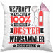 Weinsammler Geschenk Lustiger Spruch für Weinsammler Geschenkidee Bester Weinsammler Der WeltKissen mit Füllung 40x40 (Grau) Rosa Trendation