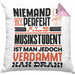 Musikstudent Geschenk Kissen mit Füllung 40x40 Lustige Geschenkidee für Musikstudent Geburtstag Niemand Ist Perfekt Aber Als Musikstudent Ist Man Nah Dran (Grau) Rosa Trendation