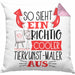 Tierkunst-Maler Kissen mit Füllung 40x40 So Sieht Ein Richtig Cooler Tierkunst-Maler Aus Geschenk Lustiger Spruch Geschenkidee (Grau) Rosa Trendation