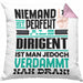 Dirigent Geschenk Kissen mit Füllung 40x40 Lustige Geschenkidee für Dirigent Geburtstag Niemand Ist Perfekt Aber Als Dirigent Ist Man Nah Dran (Grau) Rosa Trendation
