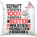 Wildtierschützer Geschenk Lustiger Spruch für Wildtierschützer Geschenkidee Bester Wildtierschützer Der WeltKissen mit Füllung 40x40 (Grau) Rosa Trendation