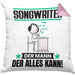 Songwriter Kissen mit Füllung 40x40 Geschenk für Songwriter Der Mann Der Alles Kann Geschenkidee zum Geburtstag (Grau) Rosa Trendation