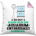 Aquarium-Enthusiast Geschenk Kissen mit Füllung 40x40 So Gut Kann Nur Ein Aquarium-Enthusiast Aussehen Geschenkidee (Grau) Rosa Trendation