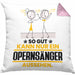 Opernsänger Geschenk Kissen mit Füllung 40x40 So Gut Kann Nur Ein Opernsänger Aussehen Geschenkidee (Grau) Rosa Trendation