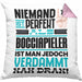 Bocciapieler Geschenk Kissen mit Füllung 40x40 Lustige Geschenkidee für Bocciapieler Geburtstag Niemand Ist Perfekt Aber Als Bocciapieler Ist Man Nah Dran (Grau) Rosa Trendation