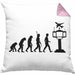 Fluglotse Kissen mit Füllung 40x40 Geschenk Flughafen Arbeiter Geschenkidee Evolution (Grau) Rosa Trendation