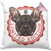 Boxer Hunde Kissen mit Füllung 40x40 Geschenk Hundebesitzerin Boxer Frauchen Herrchen Geschenkidee Kaffee-Kissen mit Füllung 40x40 Limited Edition (Grau) Rosa Trendation