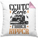 Kipper LKW Fahrer Geschenk Kissen mit Füllung 40x40 Lustiger Spruch Echte Kerle Fahren Kipper Geschenkidee (Grau) Rosa Trendation