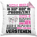 Hip-Hop-Produzent Geschenk Kissen mit Füllung 40x40 Geschenkidee für Hip-Hop-Produzent Geburtstag Lustig Ich Bin Hip-Hop-Produzent Ich Kann Es Dir Erklären Aber Nicht Für Dich Verstehen (Grau) Rosa Trendation