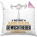 Gewichtheber Geschenk Kissen mit Füllung 40x40 So Gut Kann Nur Ein Gewichtheber Aussehen Geschenkidee (Grau) Rosa Trendation