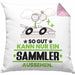 Sammler Geschenk Kissen mit Füllung 40x40 So Gut Kann Nur Ein Sammler Aussehen Geschenkidee (Grau) Rosa Trendation