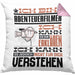 Abenteuerfilmer Geschenk Kaffee-Kissen mit Füllung 40x40 Geschenkidee für Abenteuerfilmer Ich Bin Abenteuerfilmer Ich Kann Es Dir Erklären Jedoch Nicht Für Dich Verstehen Spruch Lustig (Grau) Rosa Trendation