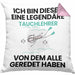 Tauchlehrer Geschenk Kissen mit Füllung 40x40 Lustige Geschenkidee Geburtstag für Tauchlehrer Ich Bin Dieser Legendäre Tauchlehrer Von Dem Alle Geredet Haben (Grau) Rosa Trendation