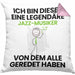 Jazz-Musiker Geschenk Kissen mit Füllung 40x40 Lustige Geschenkidee Geburtstag für Jazz-Musiker Ich Bin Dieser Legendäre Jazz-Musiker Von Dem Alle Geredet Haben (Grau) Rosa Trendation