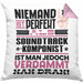 Soundtrack-Komponist Geschenk Kissen mit Füllung 40x40 Lustige Geschenkidee für Soundtrack-Komponist Geburtstag Niemand Ist Perfekt Aber Als Soundtrack-Komponist Ist Man Nah Dran (Grau) Rosa Trendation