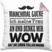 Ehefrau Ehemann Kissen mit Füllung 40x40 mit Spruch Lustiges Geschenk Frau Männer Toller Mann (Grau) Rosa Trendation