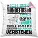 Hundefrisör Geschenk Kaffee-Kissen mit Füllung 40x40 Geschenkidee für Hundefrisör Ich Bin Hundefrisör Ich Kann Es Dir Erklären Jedoch Nicht Für Dich Verstehen Spruch Lustig (Grau) Rosa Trendation
