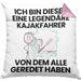 Kajakfahrer Geschenk Kissen mit Füllung 40x40 Lustige Geschenkidee Geburtstag für Kajakfahrer Ich Bin Dieser Legendäre Kajakfahrer Von Dem Alle Geredet Haben (Grau) Rosa Trendation