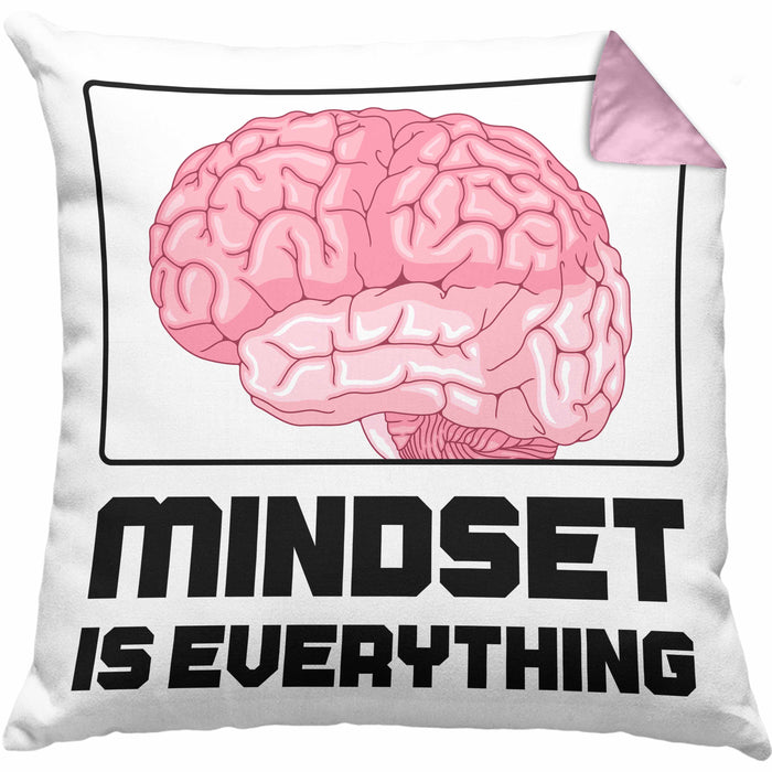 Entrepreneur Kissen mit Füllung 40x40 Entrepreneurship Geschenk Spruch Motivation Idee Mindset (Grau) Rosa Trendation