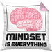 Entrepreneur Kissen mit Füllung 40x40 Entrepreneurship Geschenk Spruch Motivation Idee Mindset (Grau) Rosa Trendation