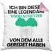 Vogelschützer Geschenk Kissen mit Füllung 40x40 Lustige Geschenkidee Geburtstag für Vogelschützer Ich Bin Dieser Legendäre Vogelschützer Von Dem Alle Geredet Haben (Grau) Rosa Trendation
